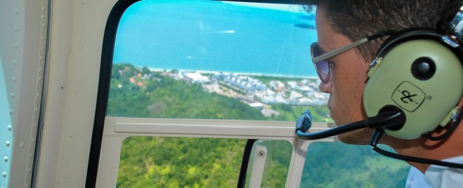 Helicóptero Florianópolis transfer Jet Ranger Embarque Floripa