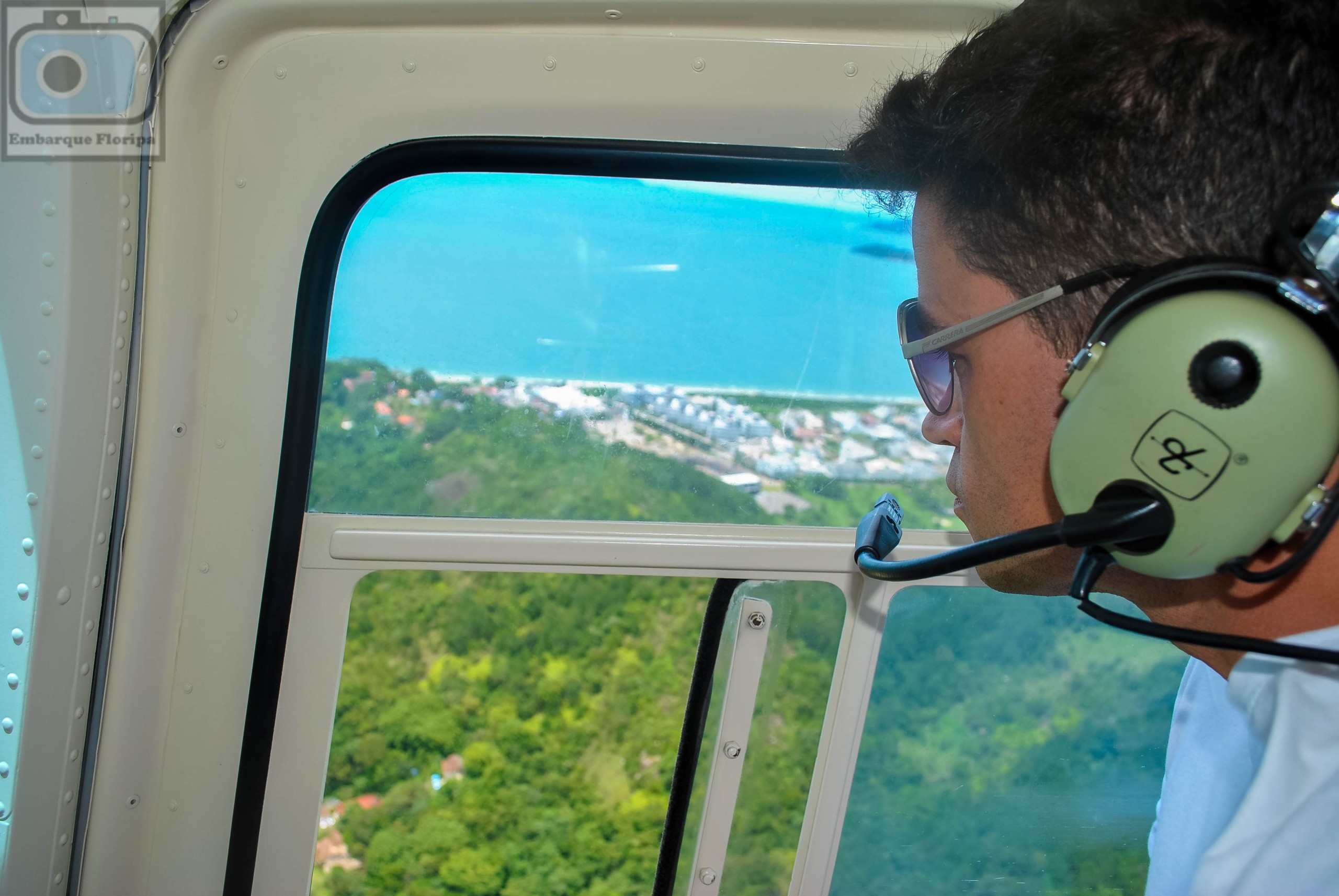 Helicóptero Florianópolis transfer Jet Ranger Embarque Floripa